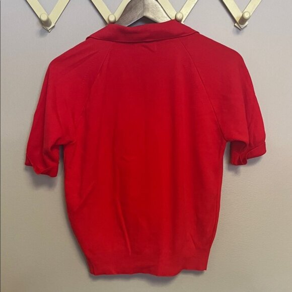 Vintage Red Button-Down Sweater - Picture 6 of 6